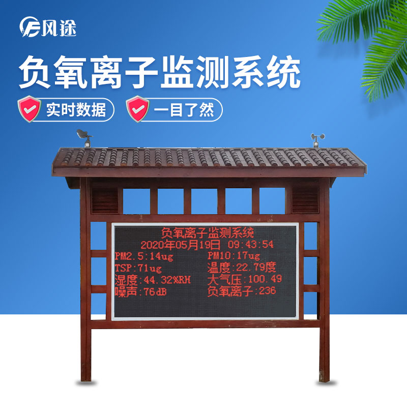 負氧離子監測系統，讓空氣清新指數看得見